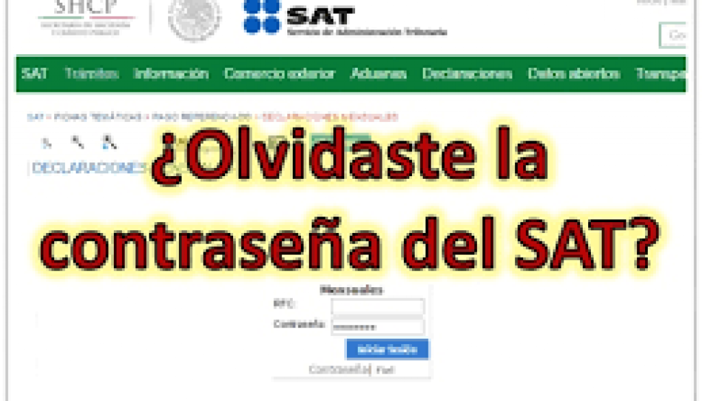 como sacar contraseña del sat